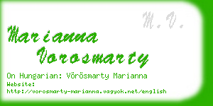 marianna vorosmarty business card